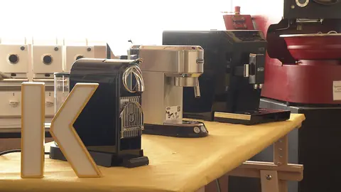 Die drei Kaffeemaschinen im Bild