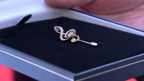 Goldener Violinschlüssel