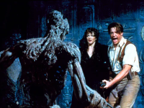 Rachel Weisz und Brendan Fraser mit der «Mumie»