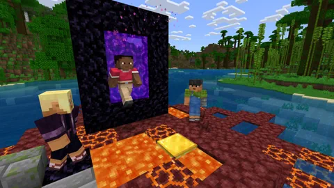 Eine Spielszene aus «Minecraft»