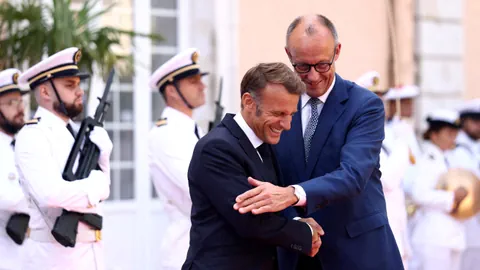 Macron empfängt Merz in Toulon.
