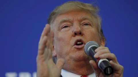 Donald Trump bei einer Rede.