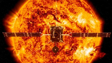 Sonde vor der Sonne – Annimation