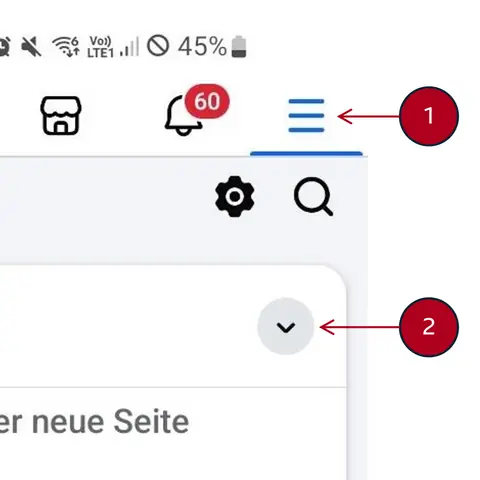 Screenshot von Facebook