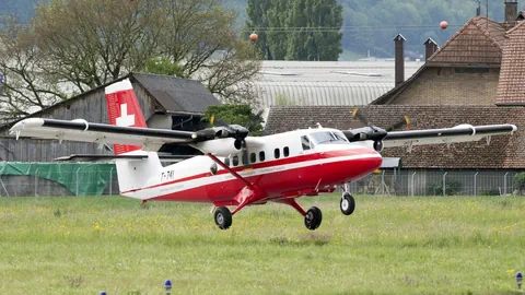 Das Flugzeug von Swisstopo.