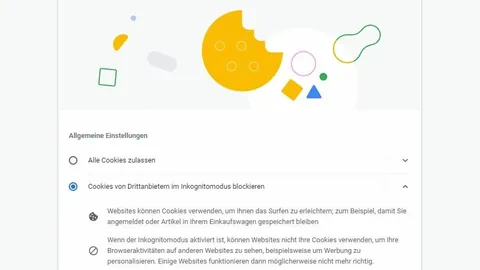 Bildschirmfoto der Einstellungen in Google Chrome