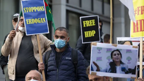 Pro-kurdische Demonstration in Genf im Oktober 2020