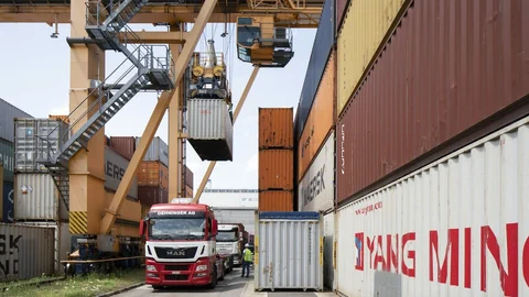 Containerkran in Basel
