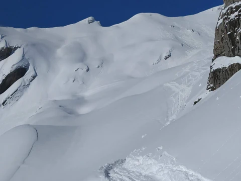 Schnee am Säntis.