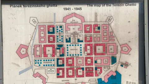 Plan des Ghettos Theresienstadt