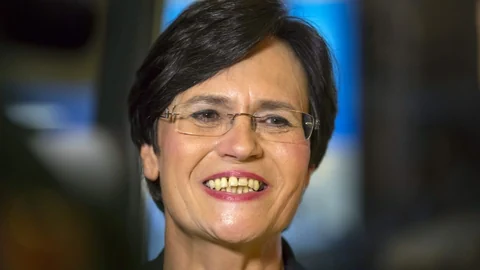 Christine Lieberknecht lacht
