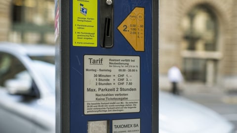 Grosse Unterschiede der Parkgebühren in Schweizer Städten