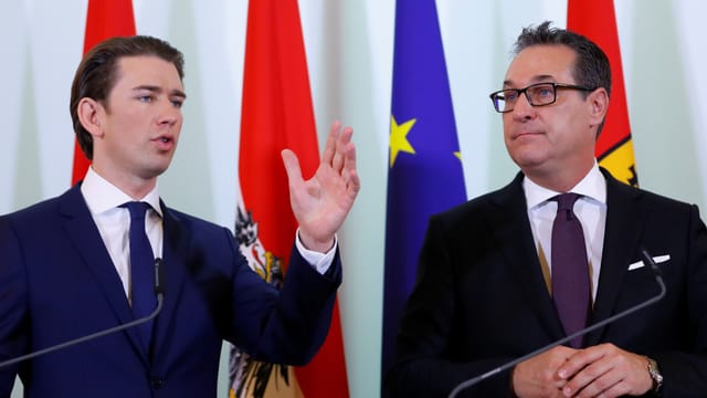 Kurz und Strache. Kurz und Strache.