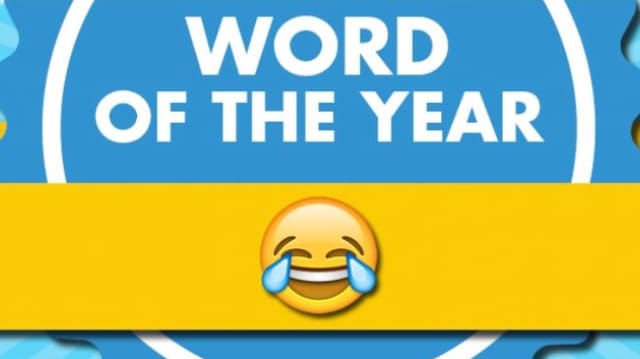 Screenshot: «Word of the year» und das Emoji. Screenshot: «Word of the year» und das Emoji.