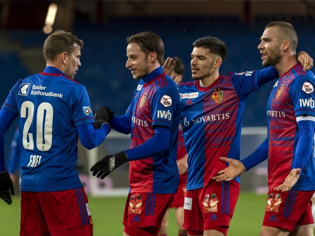 Basel jubelt. Hier beim 4:1-Sieg gegen Luzern. Basel jubelt. Hier beim 4:1-Sieg gegen Luzern.
