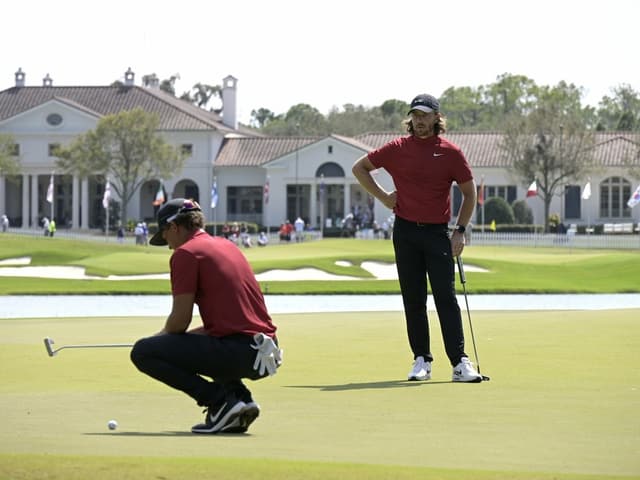 Tommy Fleetwood und Cameron Champ. Tommy Fleetwood und Cameron Champ.