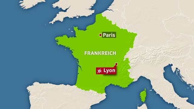 Karte von Frankreich. Karte von Frankreich.
