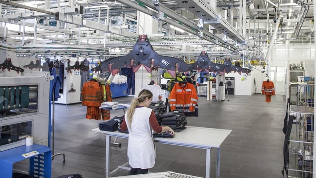 Ein Blick in eine Grosswäscherei Ein Blick in eine Grosswäscherei