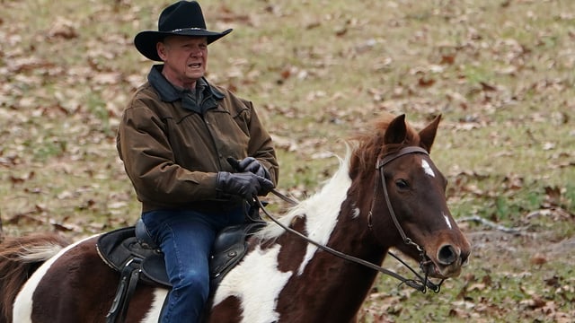 Roy Moore auf Pferd. Roy Moore auf Pferd.