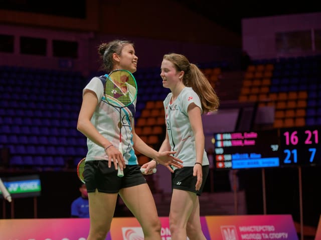Jenjira Stadelmann (l.) und Alina Müller. Jenjira Stadelmann (l.) und Alina Müller.