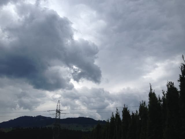 Quellwolken bedecken den Himmel
