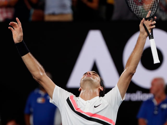 Federer jubelt.