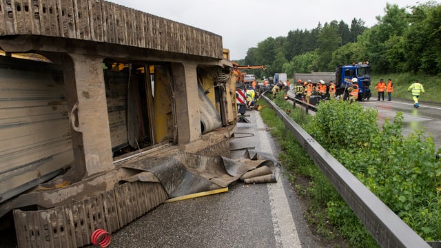 Baumaschine auf A1 Baumaschine auf A1