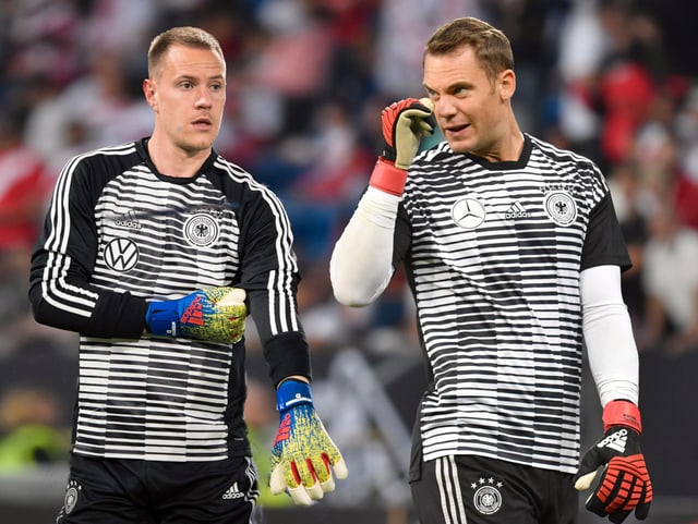 Marc-Andre ter Stegen (links) und Manuel Neuer. Marc-Andre ter Stegen (links) und Manuel Neuer.