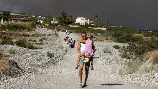 <div>Brände auf Rhodos toben weiter – 19'000 Menschen evakuiert</div>