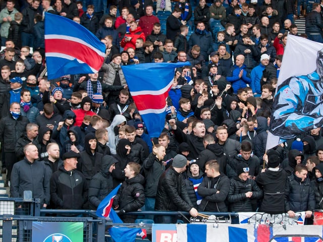 Fans der Glasgow Rangers Fans der Glasgow Rangers