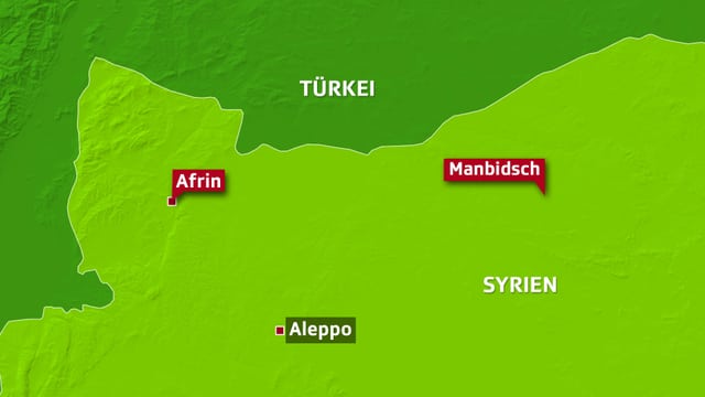 Karte der Provinz Afrin. Karte der Provinz Afrin.