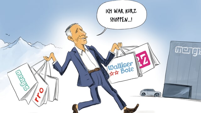 Cartoon der Woche im Walliser Boten vom 19. Januar 2018. Cartoon der Woche im Walliser Boten vom 19. Januar 2018.