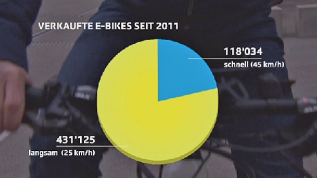 Kuchendiagramm verkaufte E-Bikes nach Tempo Kuchendiagramm verkaufte E-Bikes nach Tempo