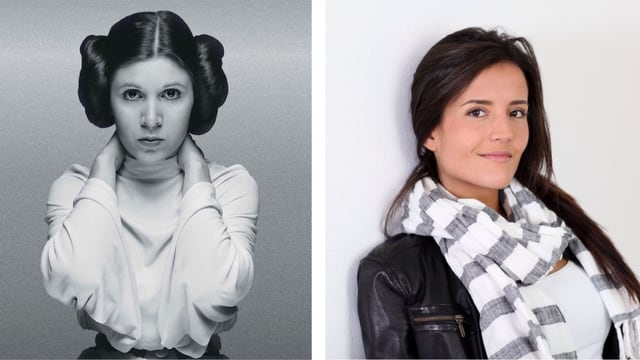 Collage: Leia und easy Arbeitskollegin Collage: Leia und easy Arbeitskollegin
