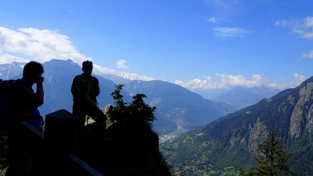 Blick im Rhonetal. Blick im Rhonetal.