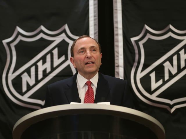 Arbeitet mit der NHL an einer Fortsetzung der Liga: NHL-Commissioner Gary Bettman. Arbeitet mit der NHL an einer Fortsetzung der Liga: NHL-Commissioner Gary Bettman.