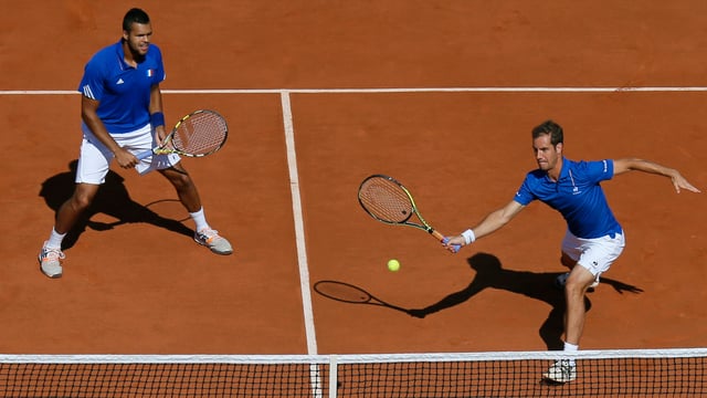 Jo-Wilfried Tsonga (links) und Richard Gasquet(rechts) waren im Doppel eine unüberwindbare Hürde. Jo-Wilfried Tsonga (links) und Richard Gasquet(rechts) waren im Doppel eine unüberwindbare Hürde.