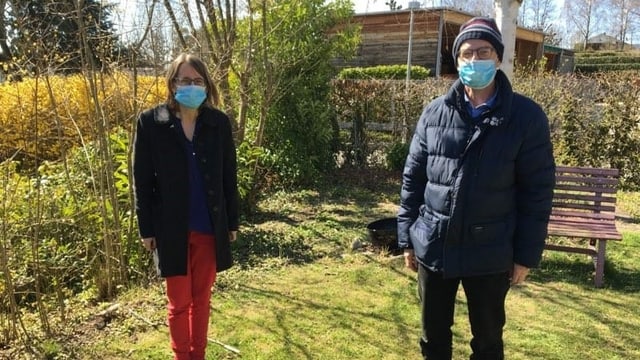 Pfarrerin Christine Schmid und Pfarrer Bernhard Jungen. Pfarrerin Christine Schmid und Pfarrer Bernhard Jungen.