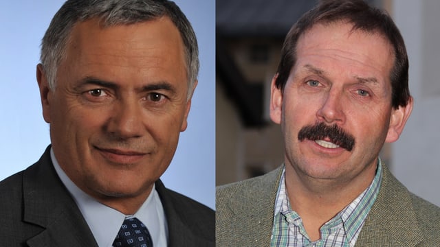 Da sanester: Hans Peter Michel e Duri Campell. Da sanester: Hans Peter Michel e Duri Campell.