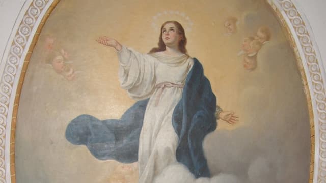 Wandgemälde in Kapelle Wandgemälde in Kapelle
