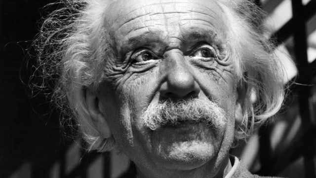 Albert Einstein in portrait. Albert Einstein in portrait.