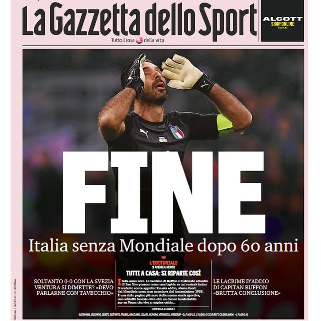 Titelblatt der «Gazzetta dello Sport». Titelblatt der «Gazzetta dello Sport».