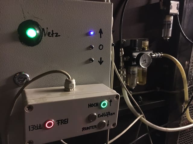 Kontrollbox mit verschiedenen Lichtern. Kontrollbox mit verschiedenen Lichtern.