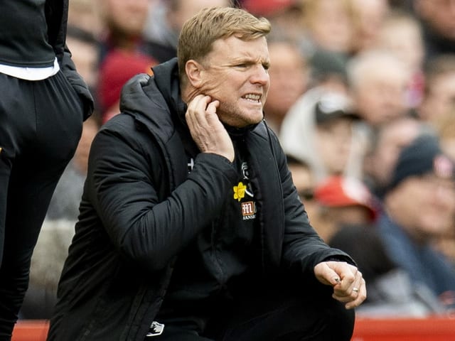 Bournemouth-Coach Eddie Howe. Bournemouth-Coach Eddie Howe.