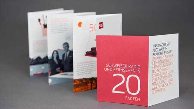 Faltblatt «SRF in 20 Fakten» Faltblatt «SRF in 20 Fakten»