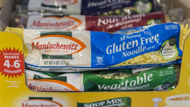 Verpackungen glutenfreier Nudeln. Verpackungen glutenfreier Nudeln.