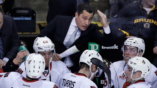 Guy Boucher und seine Ottawa Senators stehen im Conference-Halbfinal. Guy Boucher und seine Ottawa Senators stehen im Conference-Halbfinal.