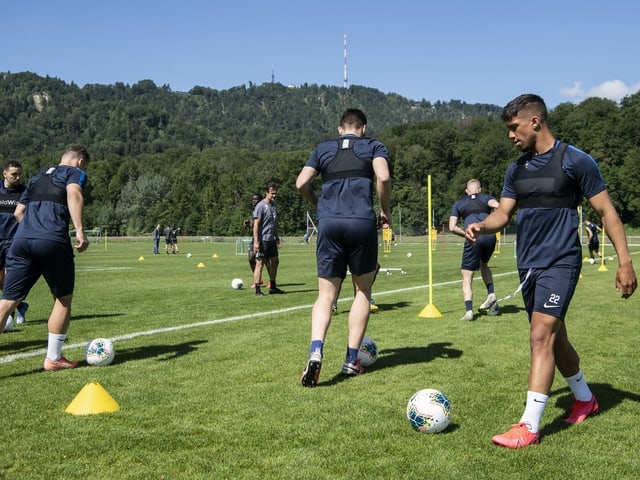 Spieler des FC Zürich im Training Spieler des FC Zürich im Training