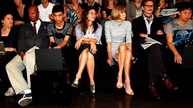 Das Publikum einer Modeshow an der Fashionweek Mailand 2008. Das Publikum einer Modeshow an der Fashionweek Mailand 2008.
