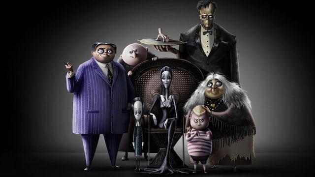 Eine animierte Monster-Familie. Eine animierte Monster-Familie.